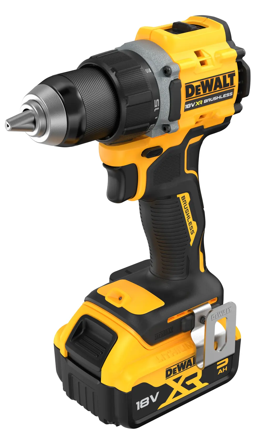 Berbequim Aparafusador sem escovas XR 18V 13mm 74Nm Li-Ion 5Ah com mala TSTAK