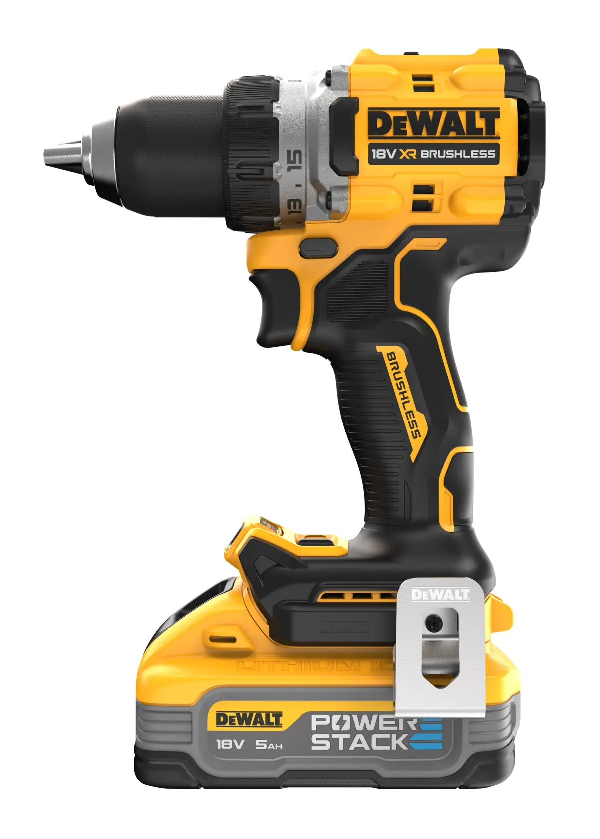 Berbequin Aparafusador compacto sem escovas XR 18V POWERSTACK Li-Ion 5Ah
