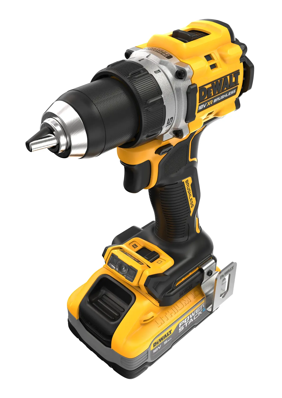 Berbequin Aparafusador compacto sem escovas XR 18V POWERSTACK Li-Ion 5Ah