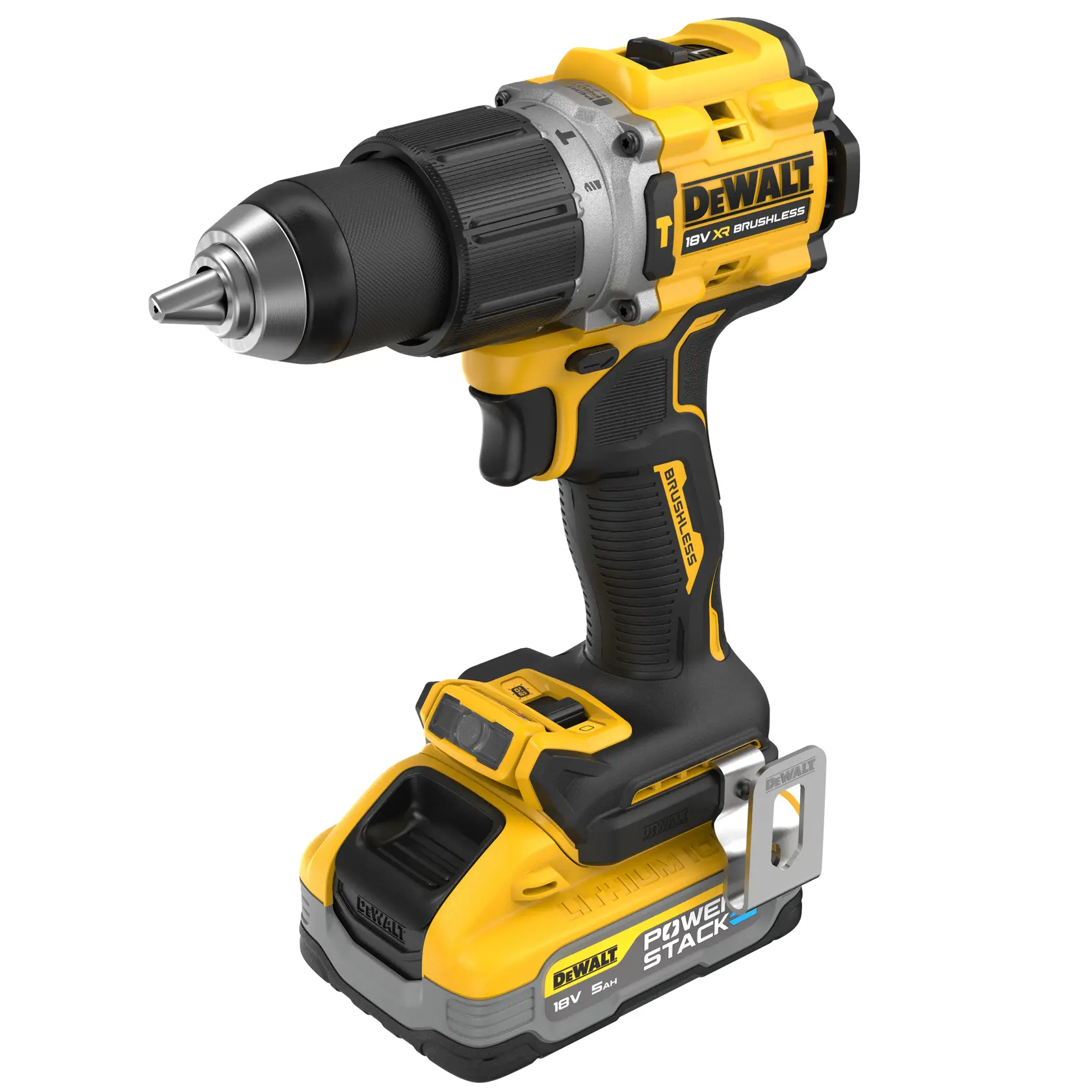 Berbequin Percutor compacto sem escovas XR 18V POWERSTACK Li-Ion 5Ah