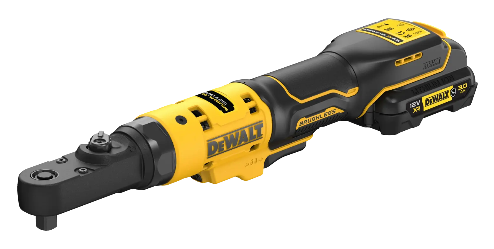 Chave de Roquete sem escovas 1/4‘’ y 3/8’’ XR 12V Li-Ion 3Ah de borracha