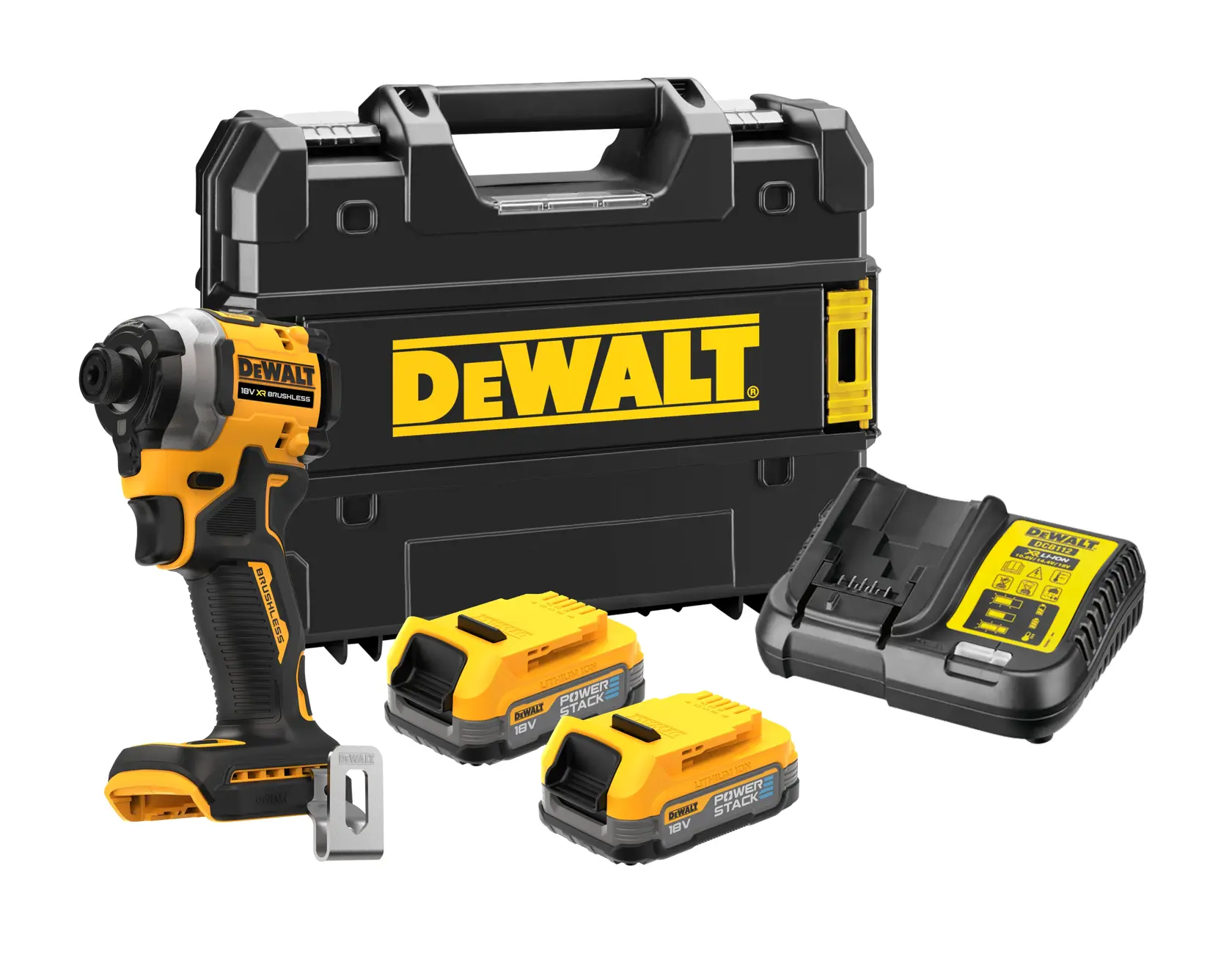 Logotipo da DEWALT em letras pretas e em negrito, centralizado em um fundo branco.