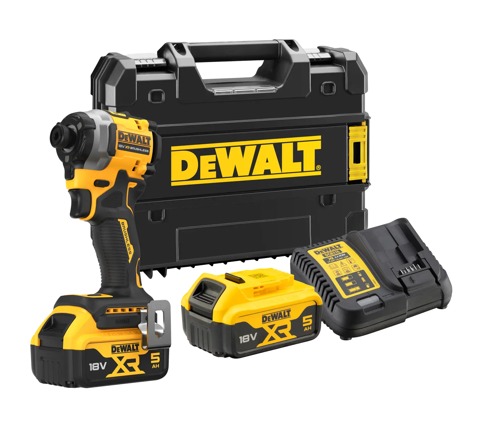 Aparafusadora Impacto compacto sem escobas XR 18V Li-Ion 5Ah