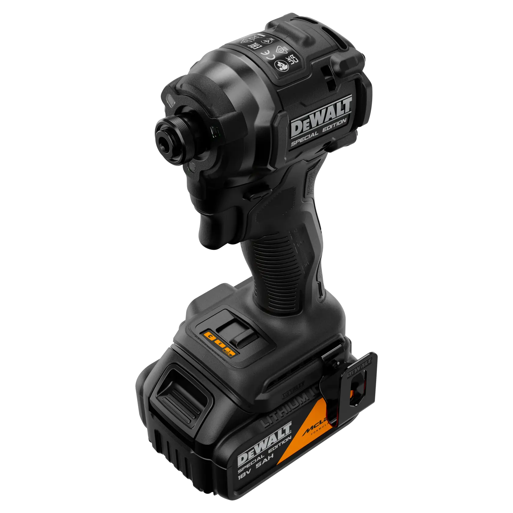 Aparafusadora Impacto McLaren sem escovas XR 18V 1/4" 205Nm com 2 baterias Li-Ion 5Ah e mala TSTAK®
