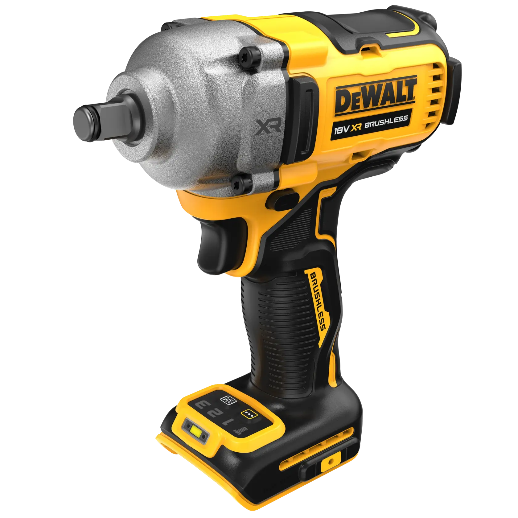 Chave Impacto sem escovas XR 18V 1/2" Torque Médio com anel de retenção