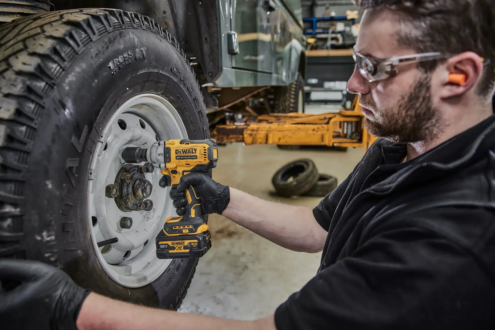 Chave Impacto sem escovas XR 18V 1/2" Torque Médio com anel de retenção