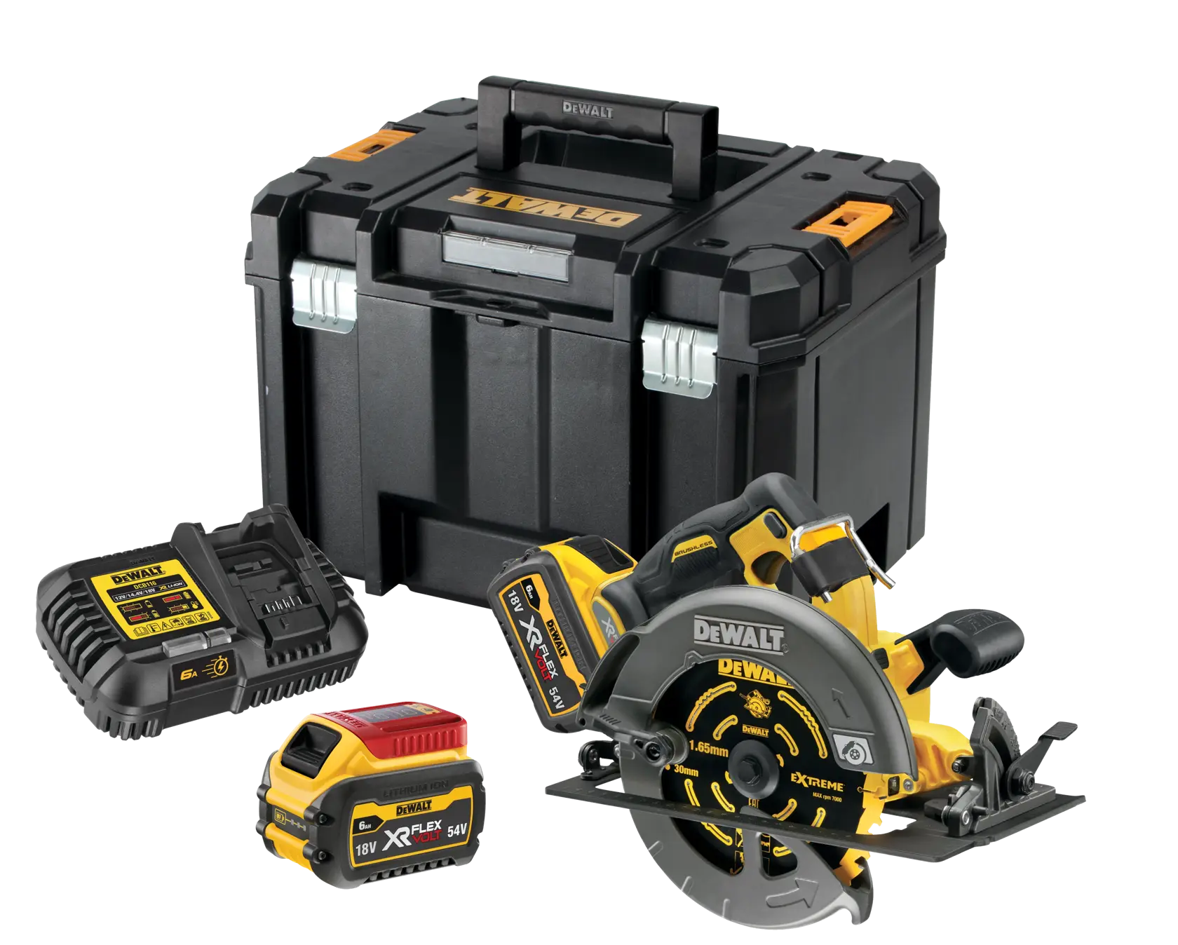 Logotipo da DEWALT em letras pretas e em negrito, centralizado em um fundo branco.