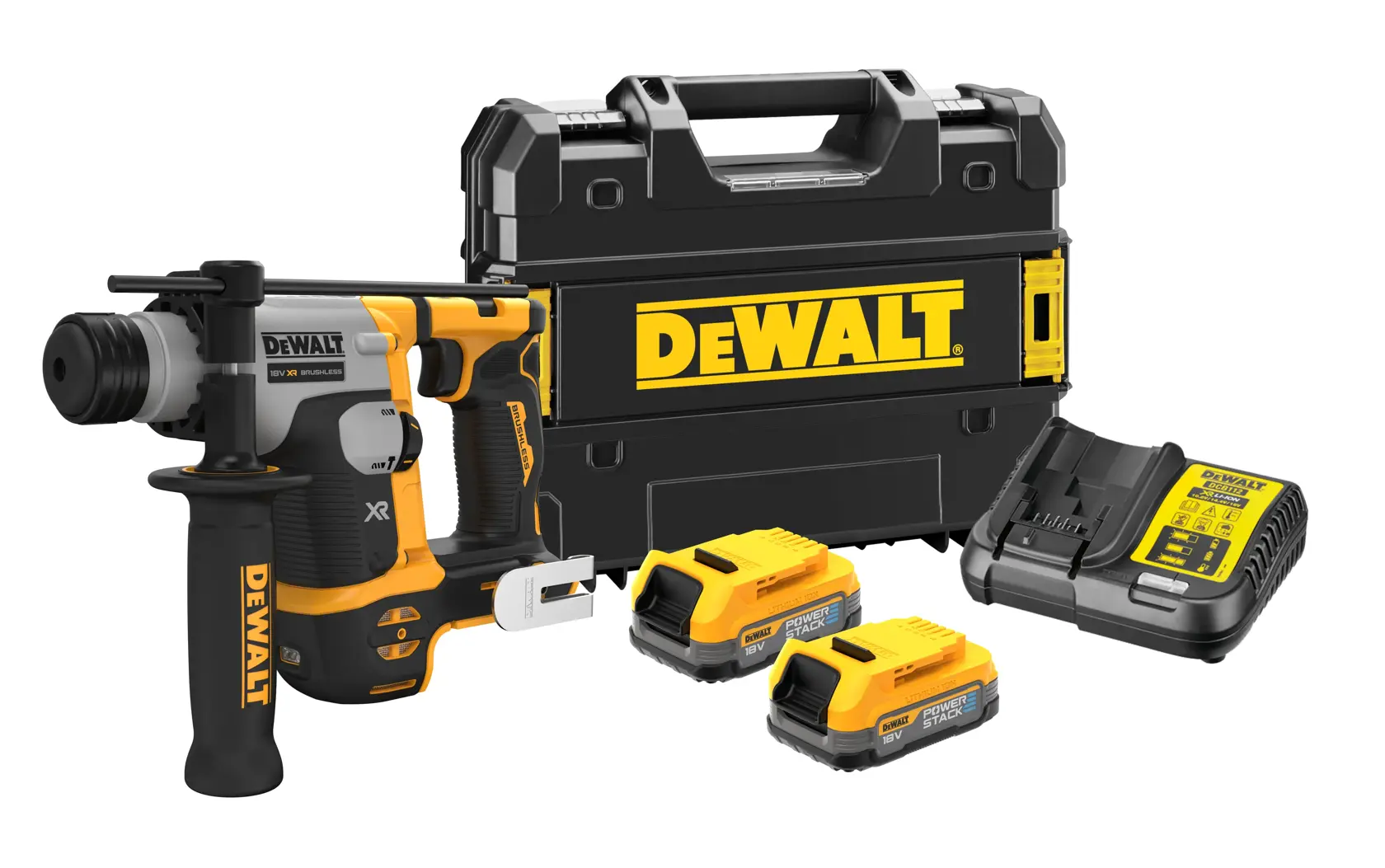 Logotipo da DEWALT centralizado em fundo branco.