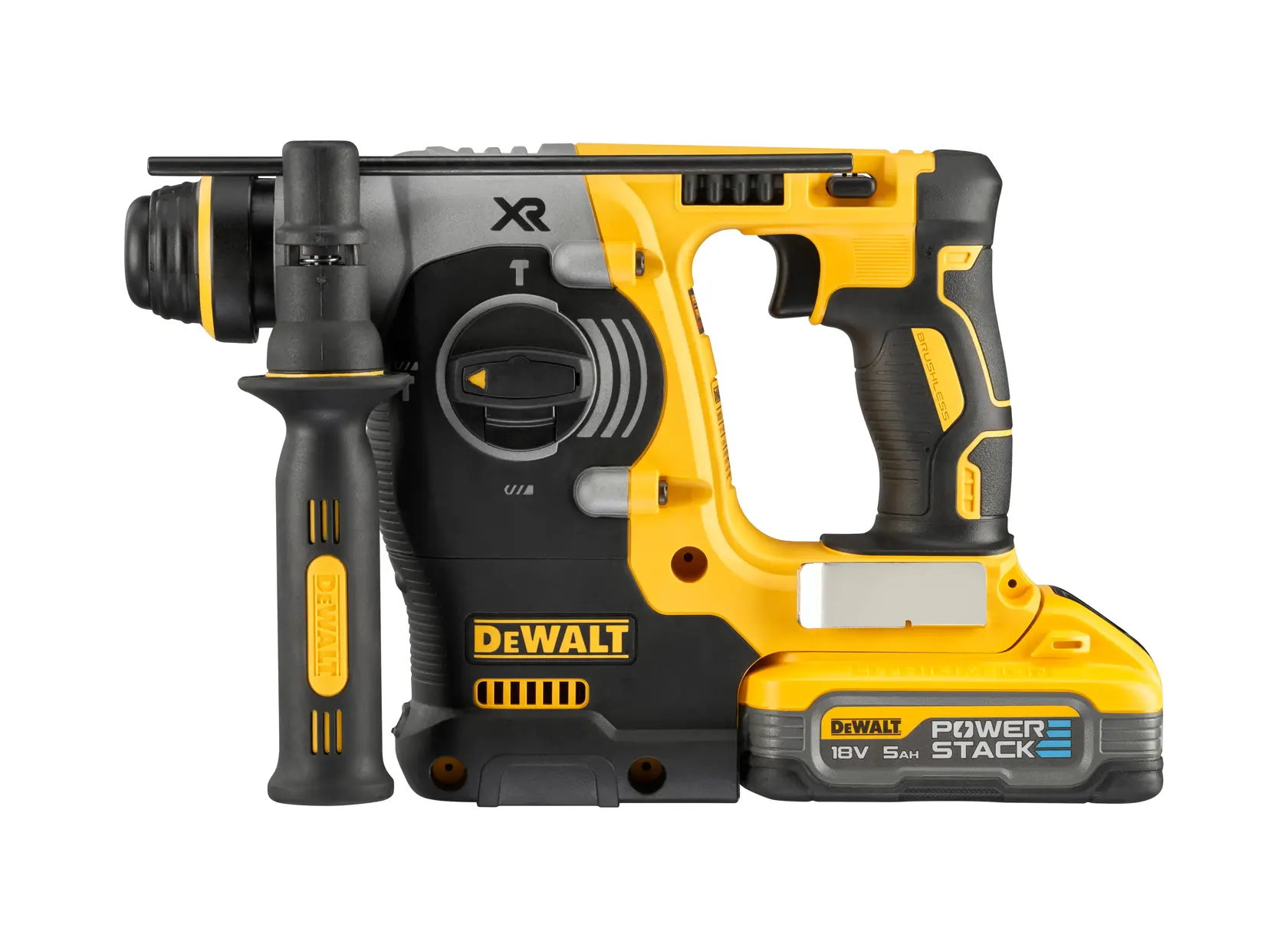 Martelo sem escovas XR 18V SDS plus® POWERSTACK Li-Ion 5Ah