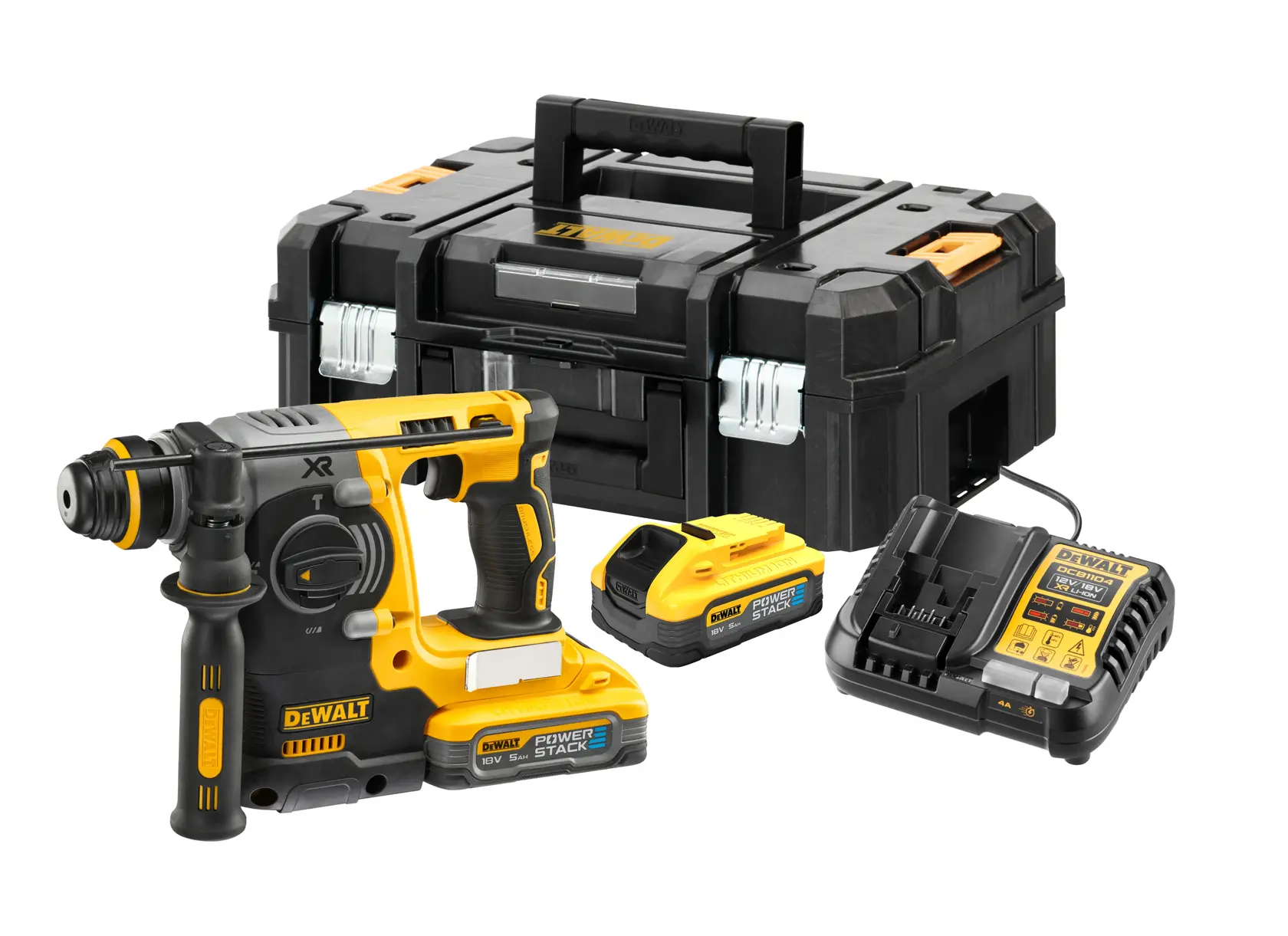 Logotipo da DEWALT em letras pretas e em negrito, centralizado em um fundo branco.