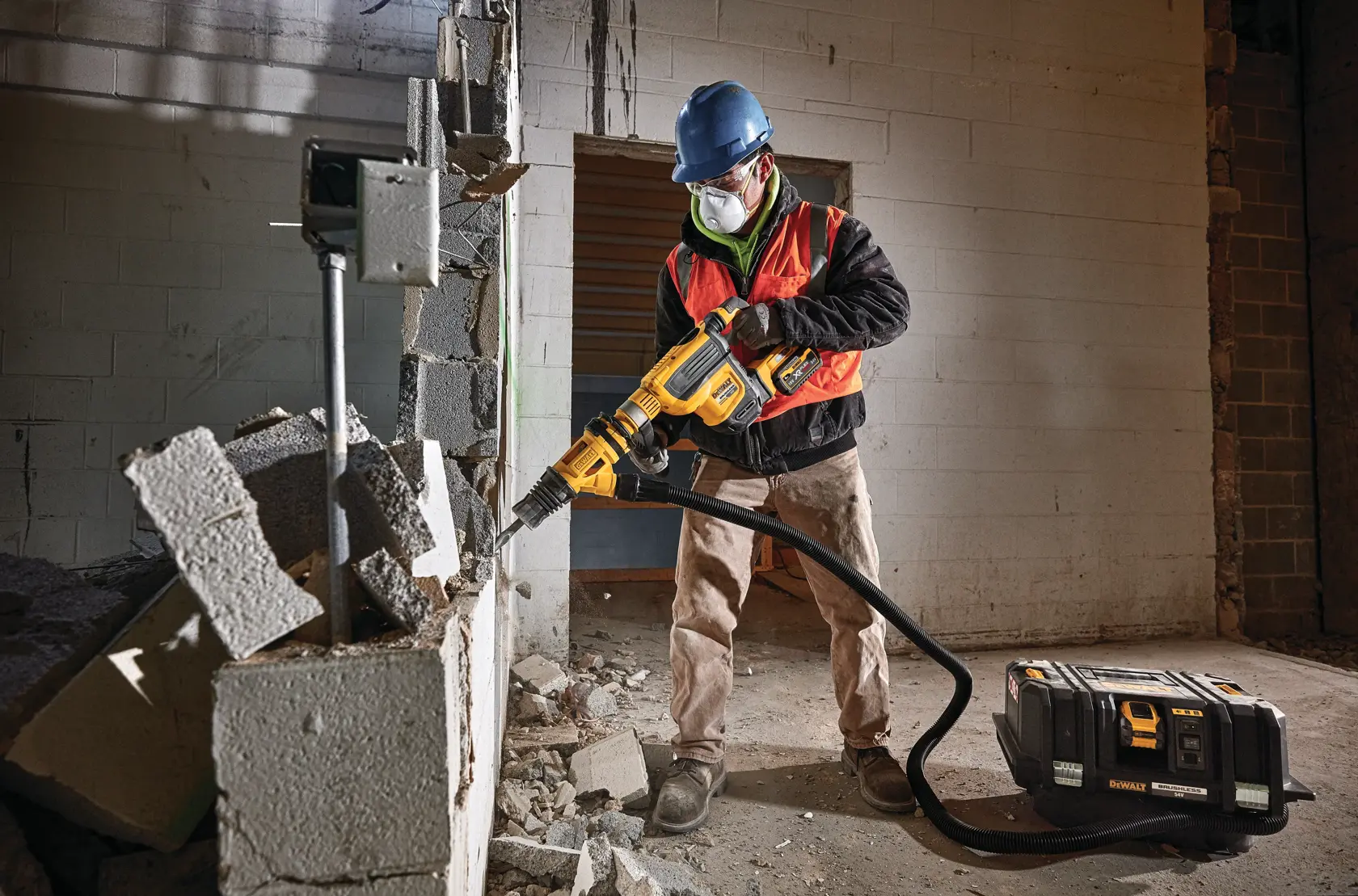FURADEIRA DE MARTELO DEWALT® 54V XR® FLEXVOLT® 45mm SDS Max (Apenas Ferramenta)