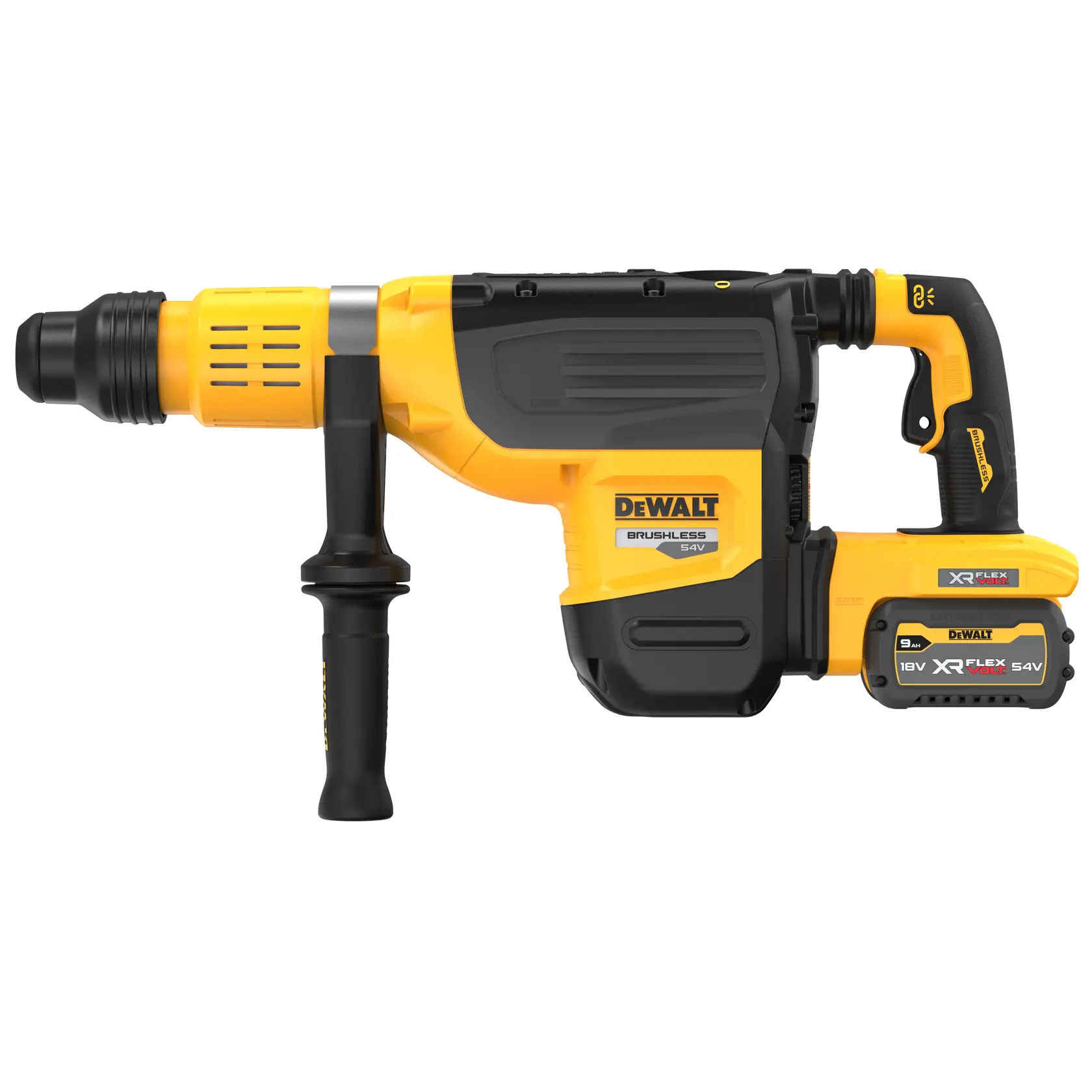 Martelo sem escovas XR FLEXVOLT 54V Li-Ion 9Ah SDS-Max 10kg 52mm54V Li-Ion 9Ah SDS-Max 10kg 52mm