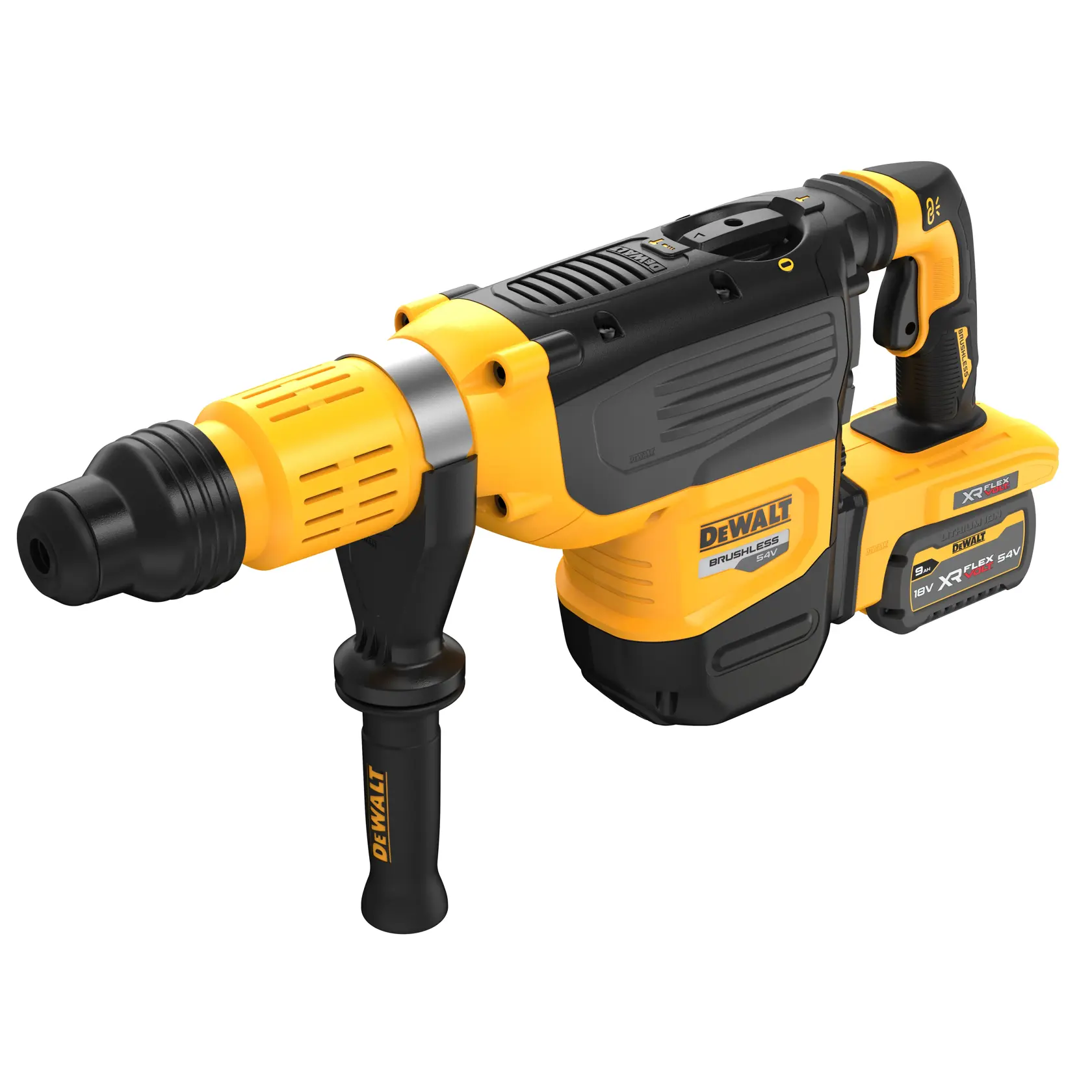 Martelo sem escovas XR FLEXVOLT 54V Li-Ion 9Ah SDS-Max 10kg 52mm54V Li-Ion 9Ah SDS-Max 10kg 52mm