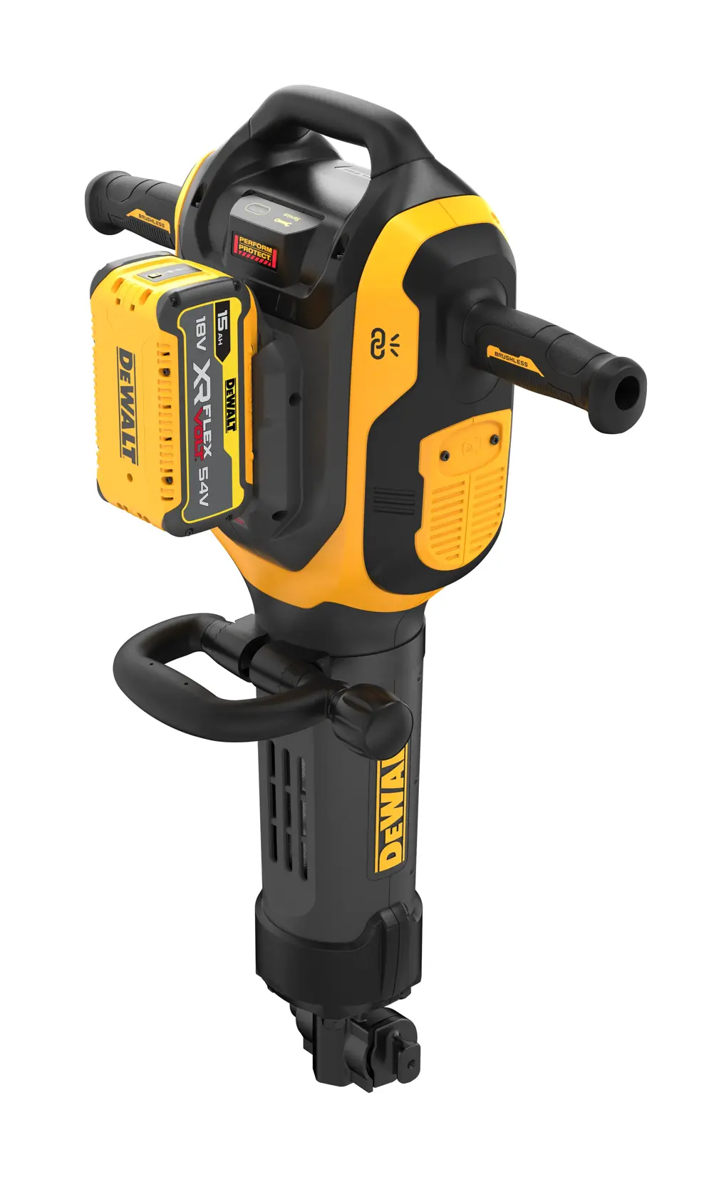 Martelo Demolidor sem escovas XR FLEXVOLT 54V 19kg 41J 28mm HEX AVC com 2 baterias 54V/18V Li-Ion 15Ah