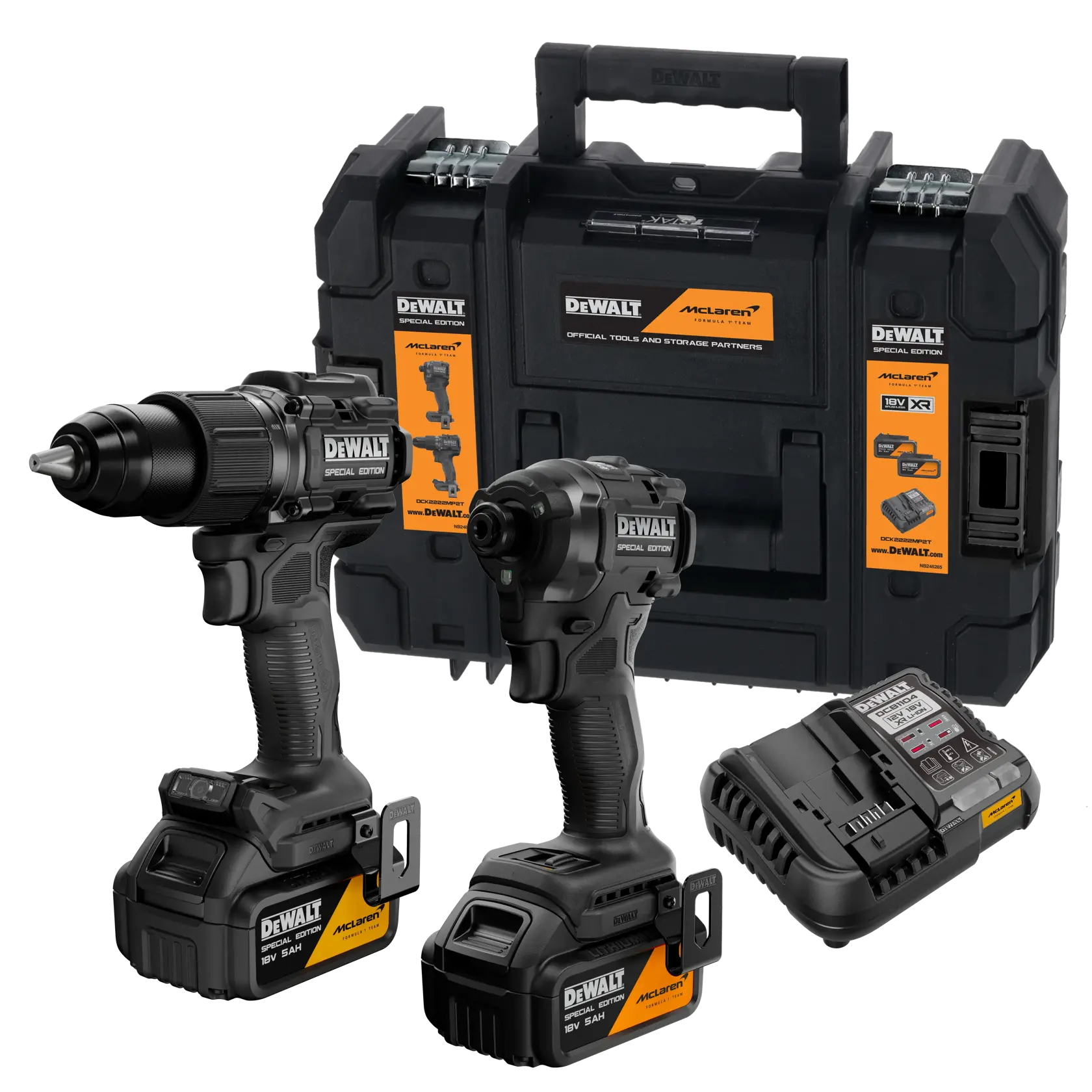 DEWALT DCK2222MP2T, DCK2222MP2T-QW kit com 2 furadeiras, carregador, estojo, categoria fotografia.