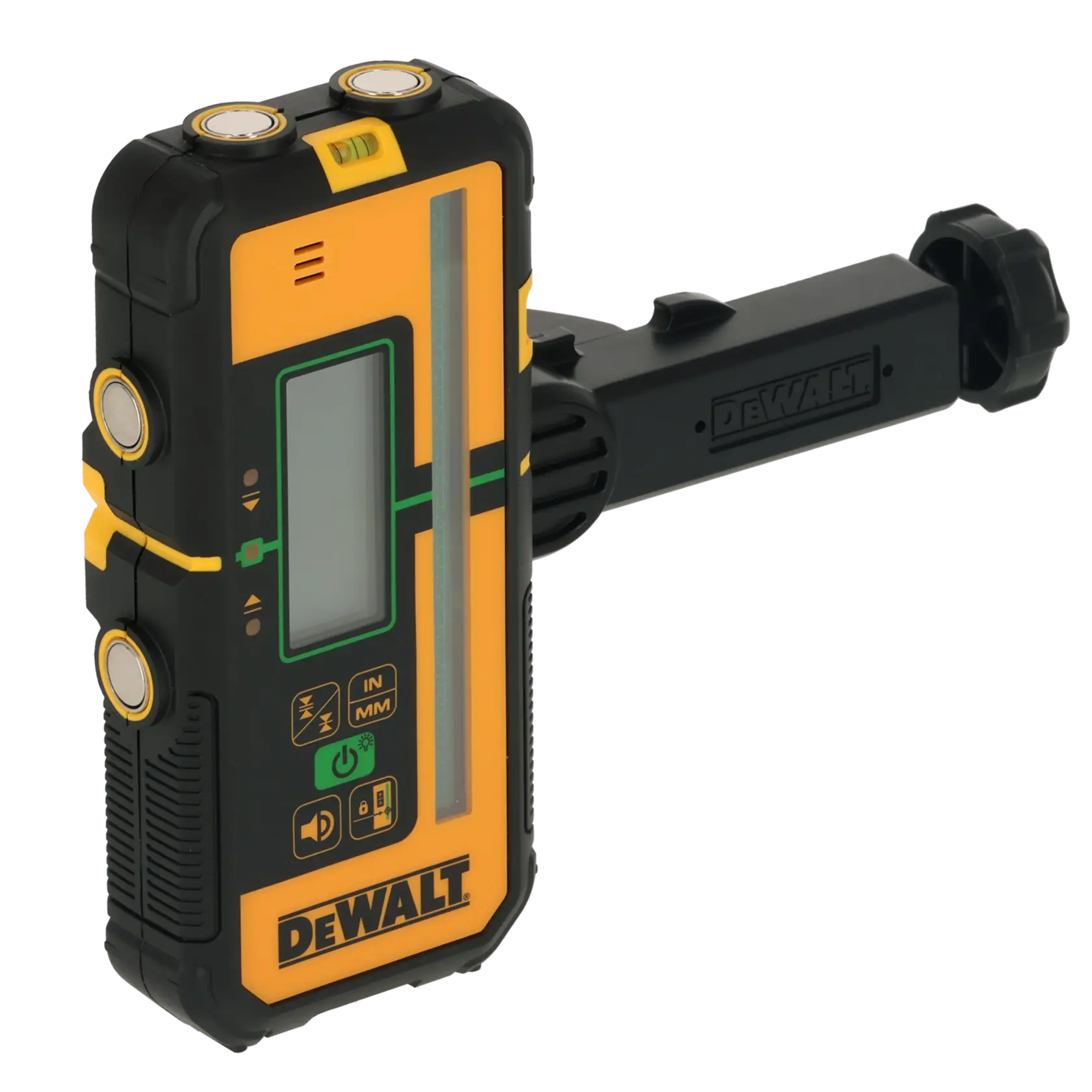 DEWALT DCLE15221G-QW, DCLE15221G ferramenta de fotografia com display e braço.