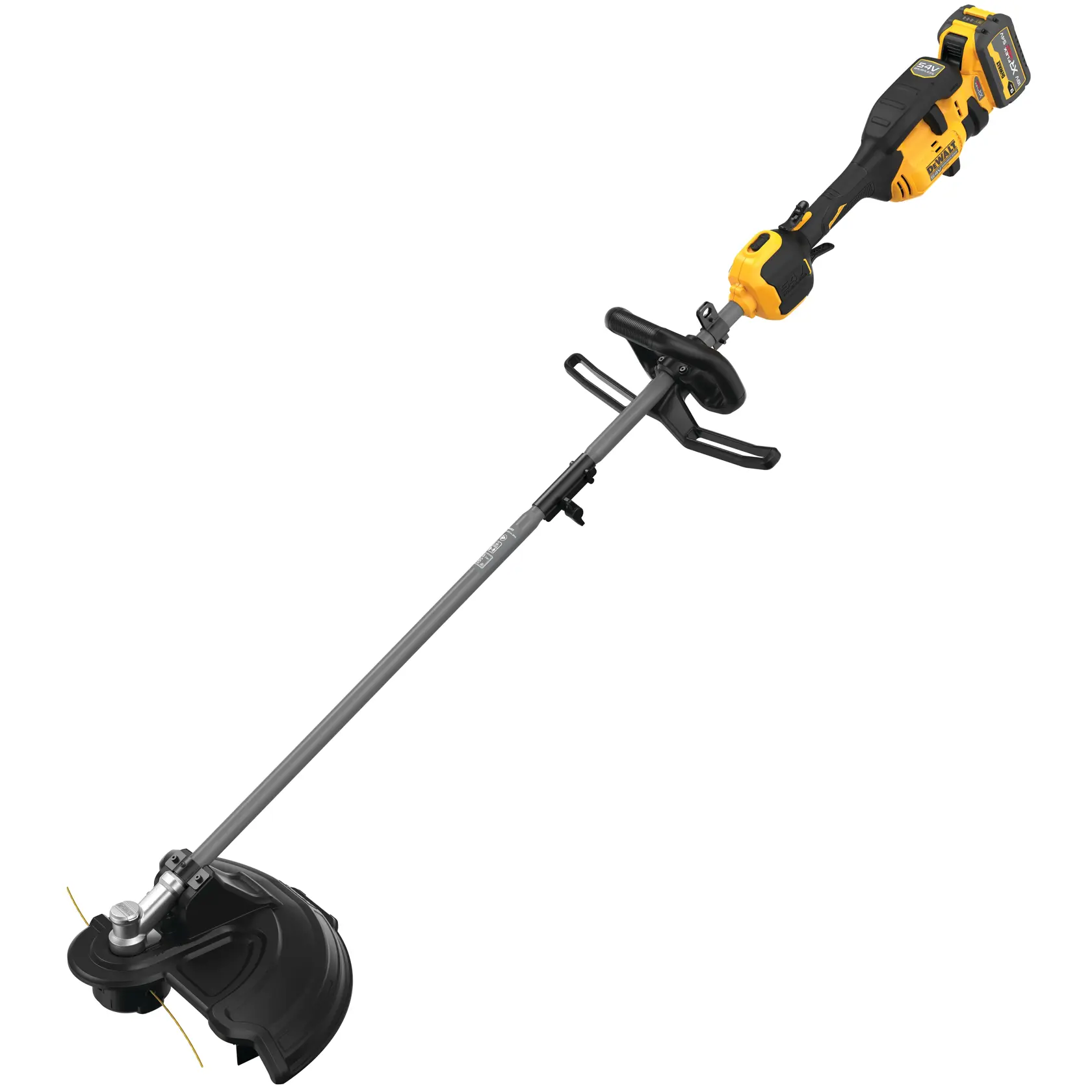 DEWALT® 54V XR® FLEXVOLT® Split Boom com acessório para aparador de cordas - 1 x 9Ah