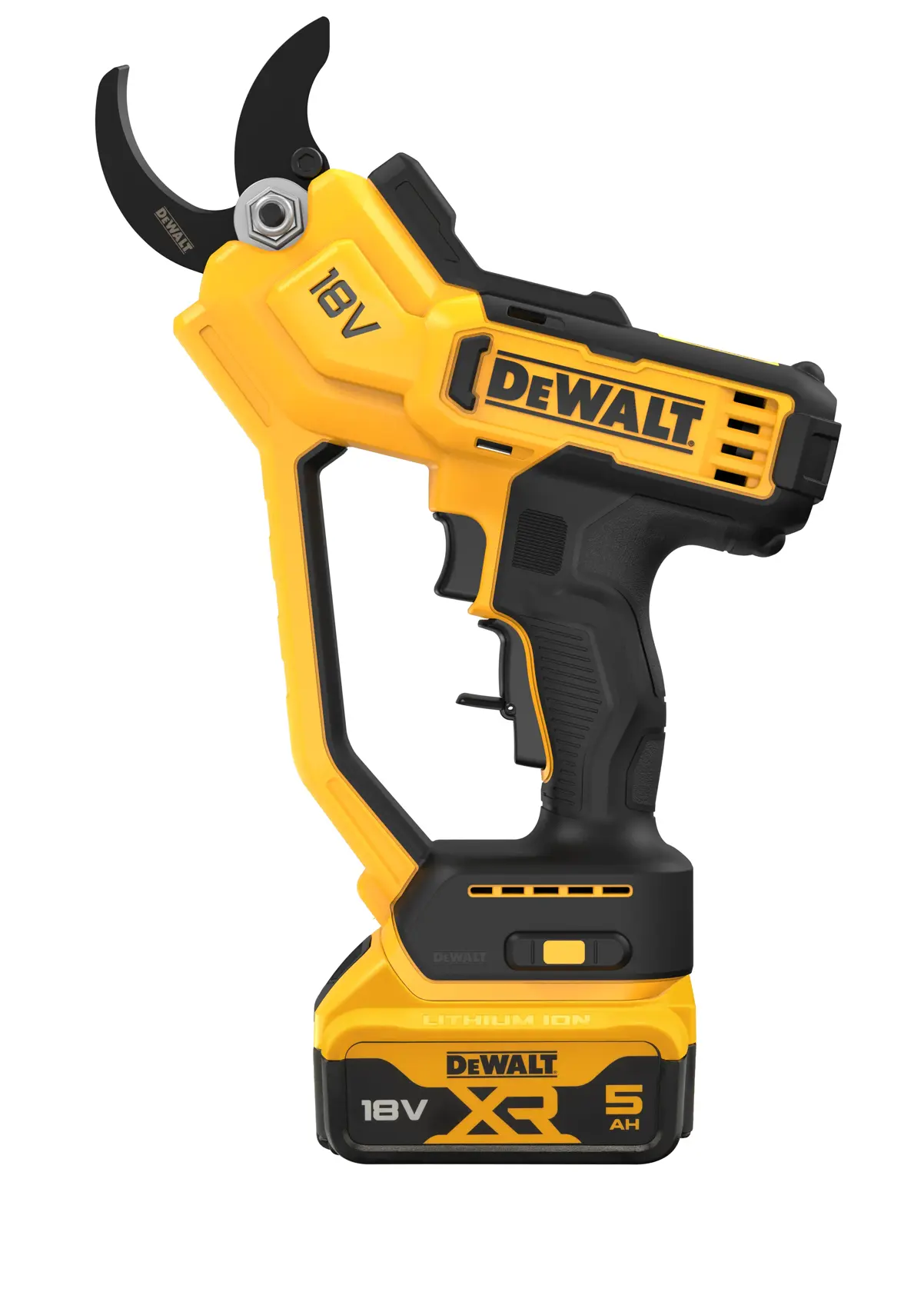 Tesoura podadora de mão XR 18V com uma bateria Li-Ion 5Ah