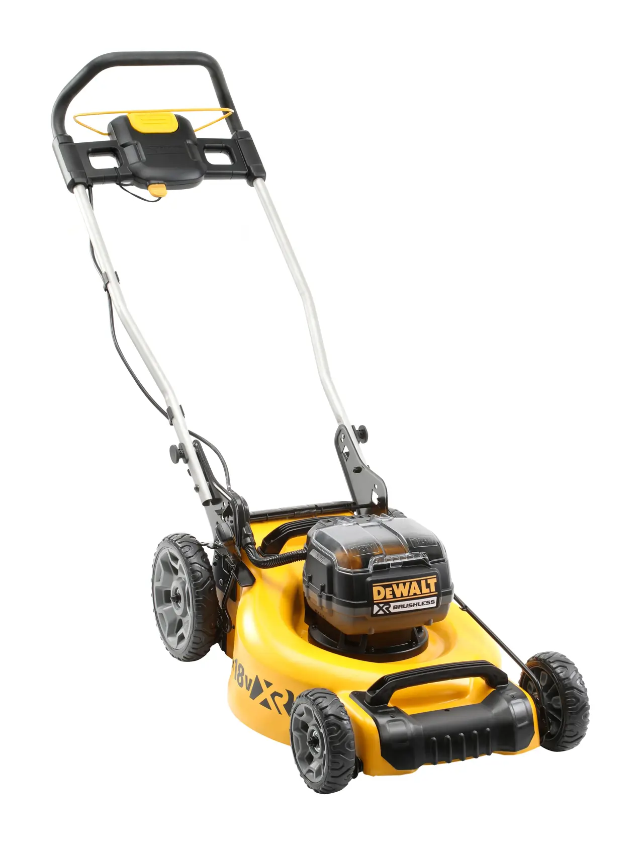 Cortador de relva sem escovas XR 2x18V (36V) de 48 cm com 2 baterias de iões de lítio de 5Ah