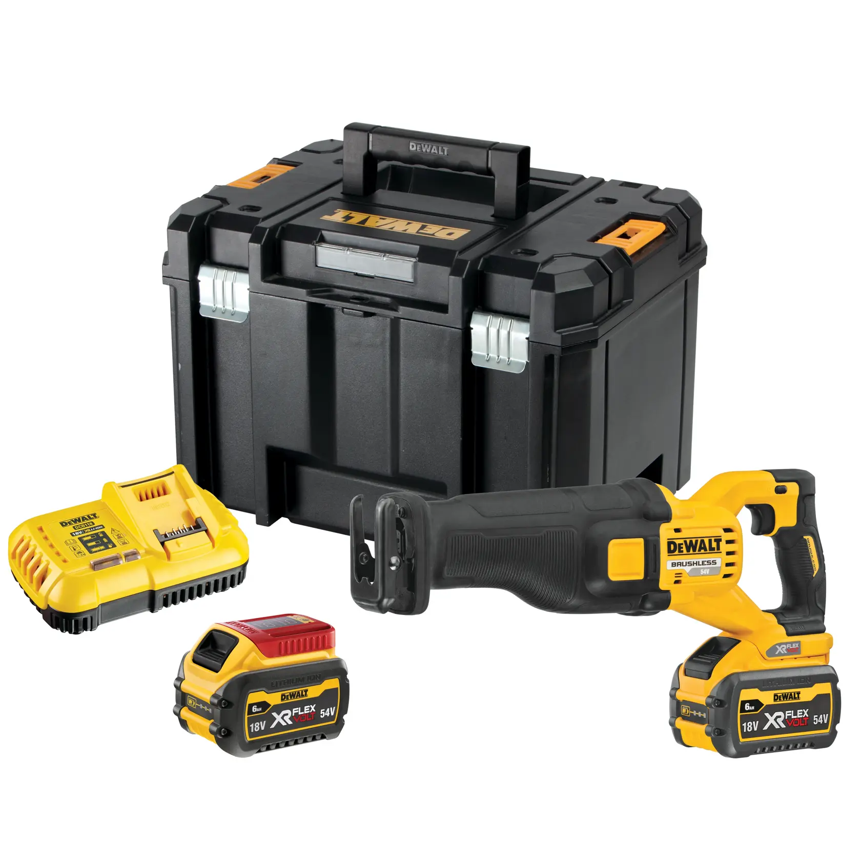 Serra Sabre sem escovas XR FLEXVOLT 54V com mala