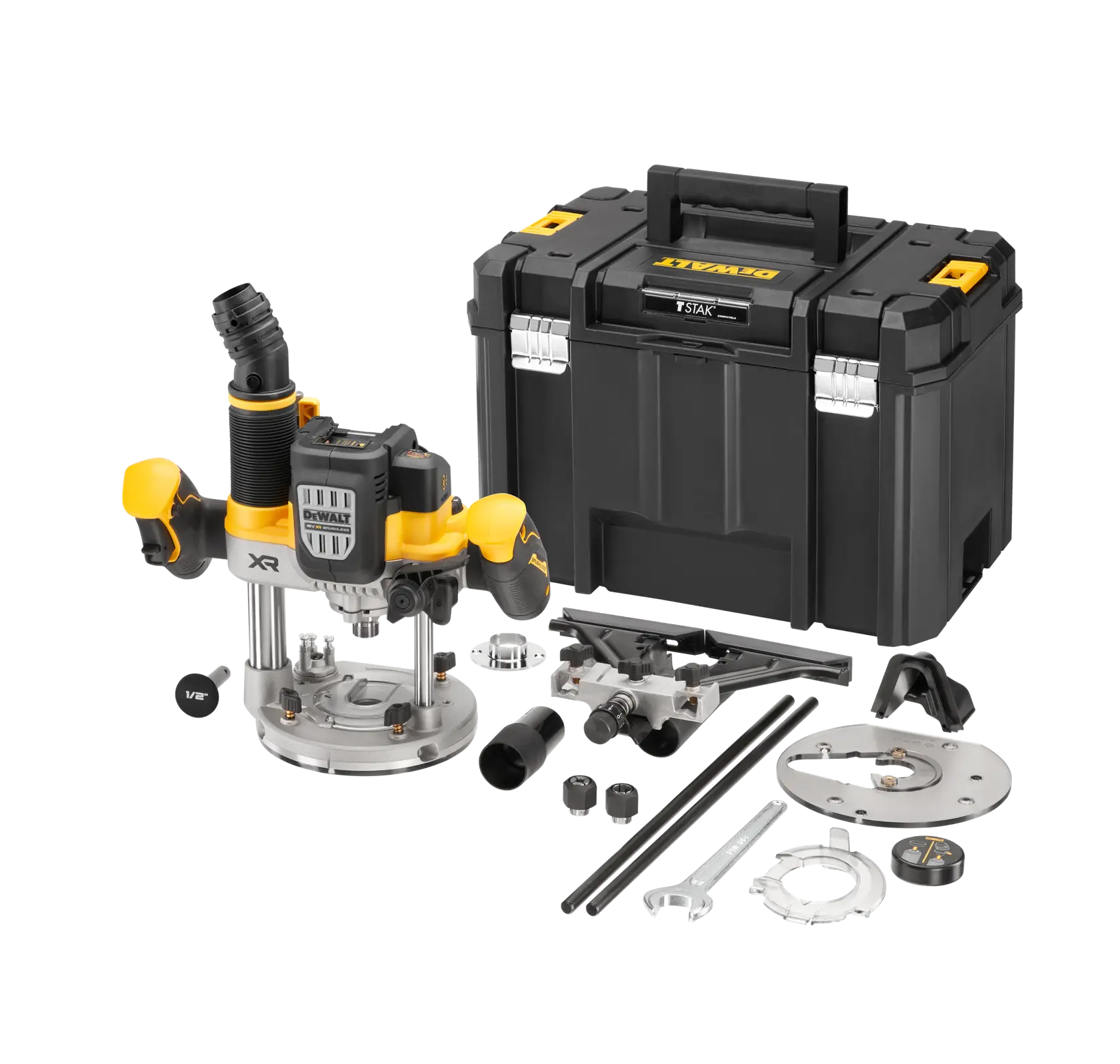 Tupia sem escovas XR 18V 12mm / 1/2" Eletrónica sem carregador/bateria com mala TSTAK