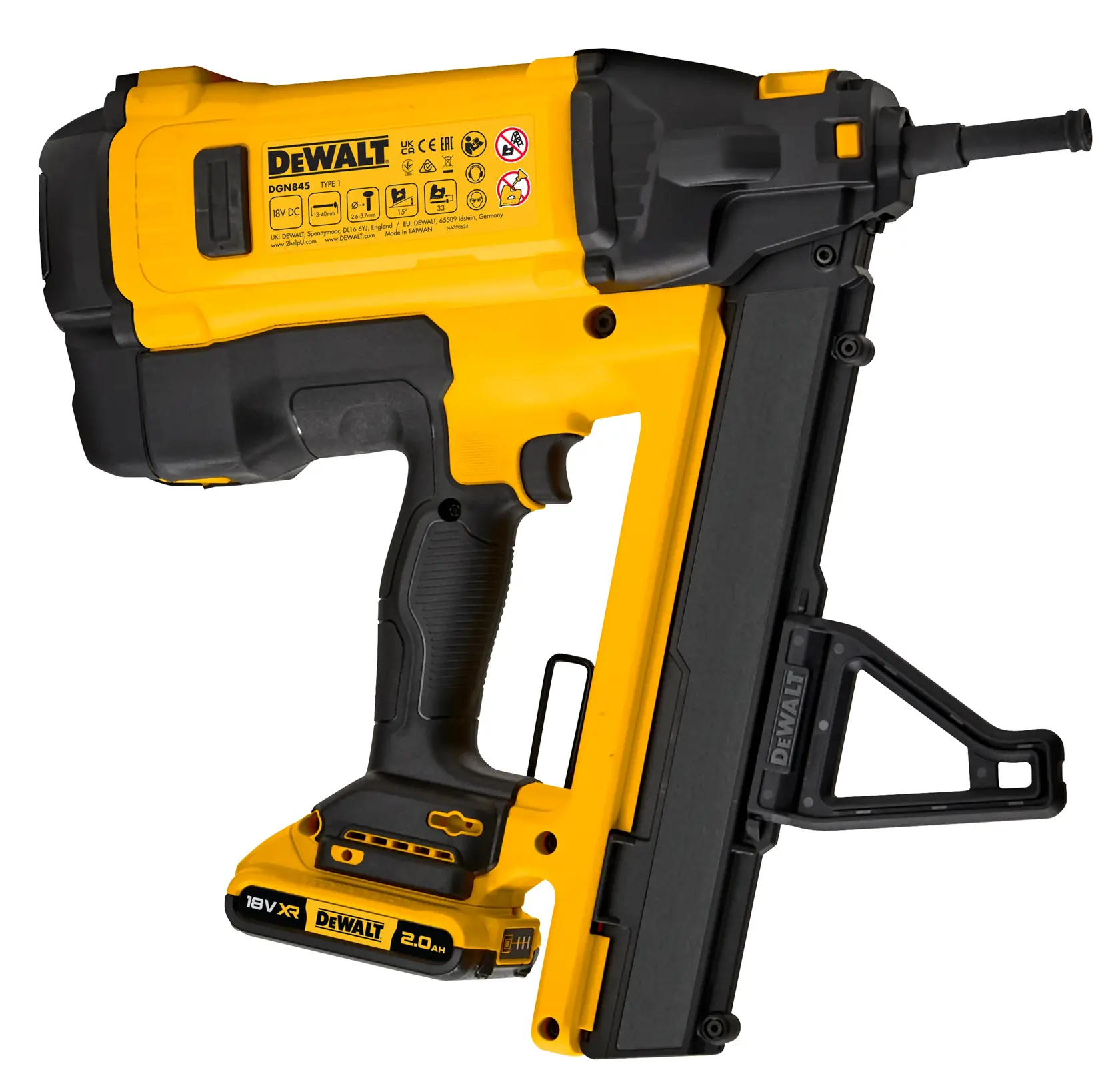 Pregadora a gás C6 XR 18V com bateria de iões de lítio de 18V 2Ah