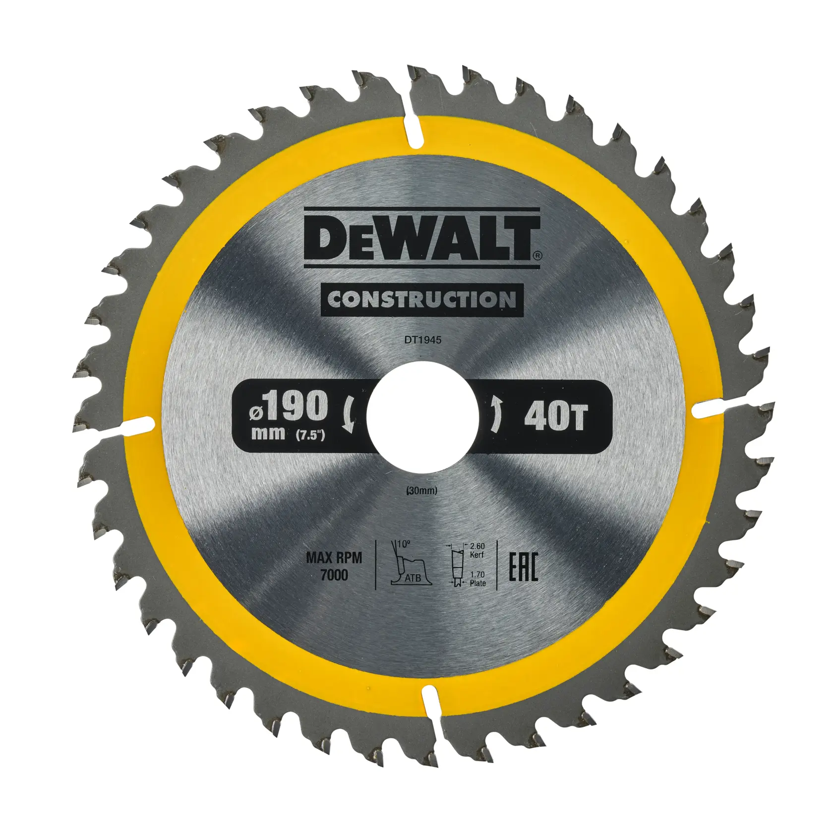 Logotipo da DEWALT em letras pretas e em negrito, centralizado em um fundo branco.