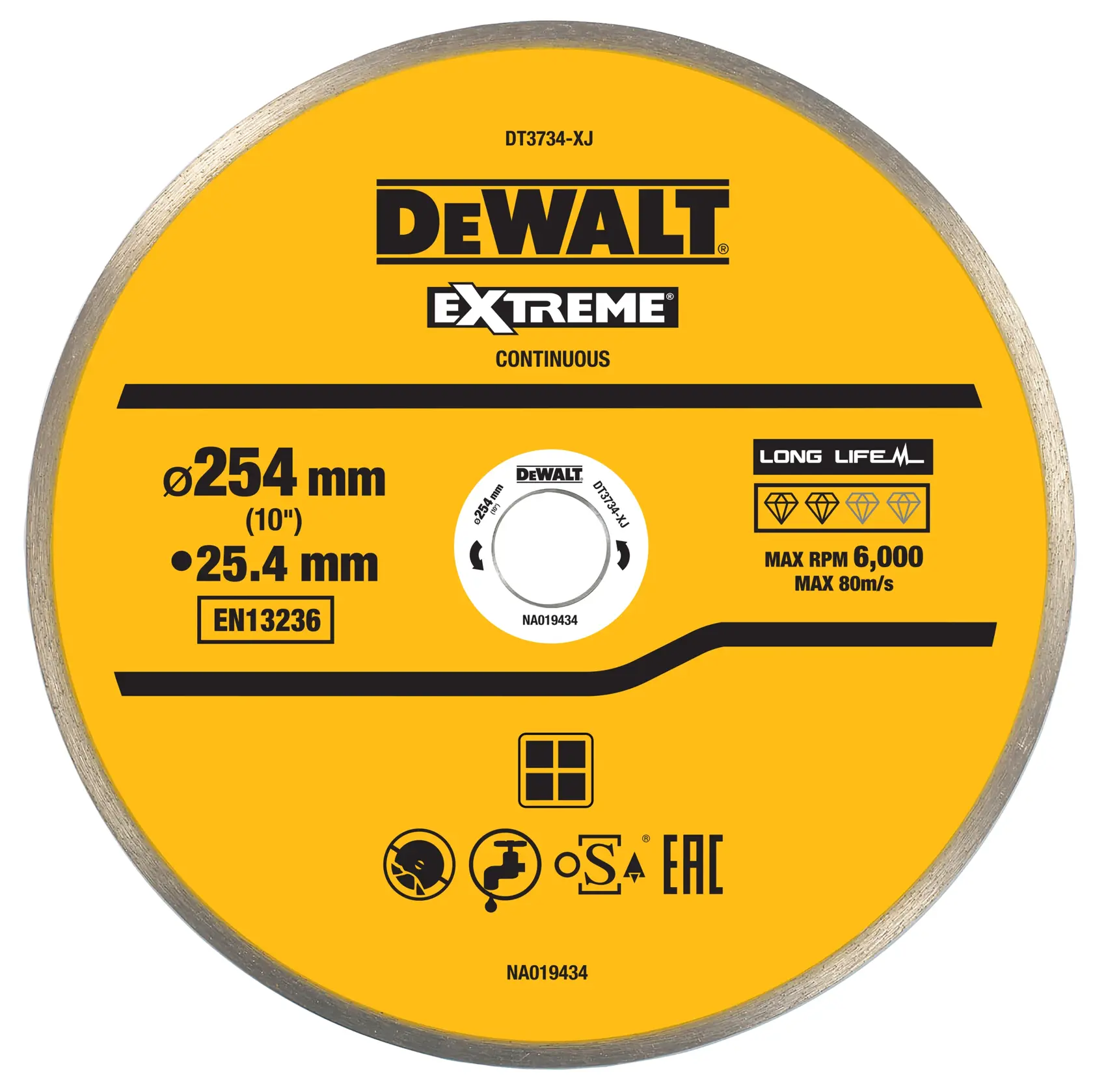 Logotipo da DEWALT em letras pretas e em negrito, centralizado em um fundo branco.