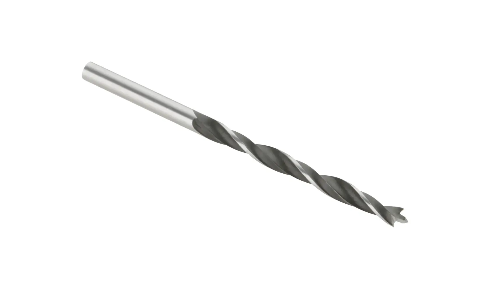 Broca DEWALT única com design espiral, mostrada sobre fundo branco.