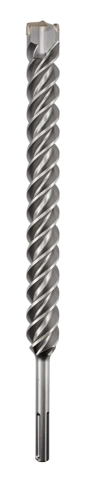Broca espiral SDS max DEWALT DT60846 para mampostería, mostrada en posición vertical sobre fondo blanco.