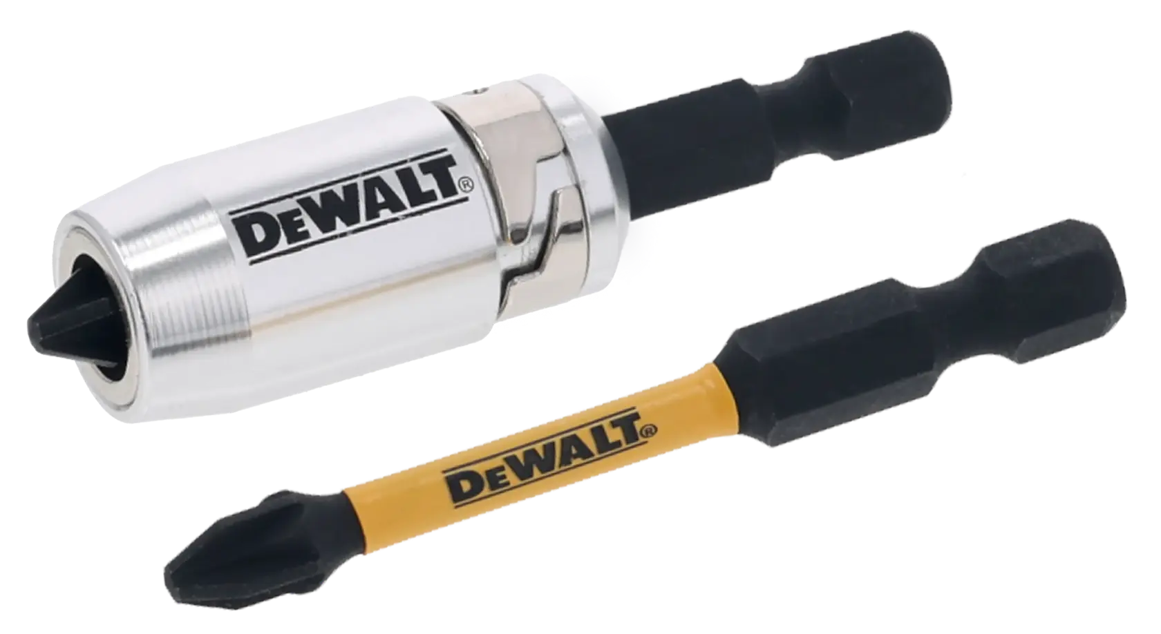 Pontas Torção de Impacto 2 x PH2 e Adaptador Magnético com Bloqueio