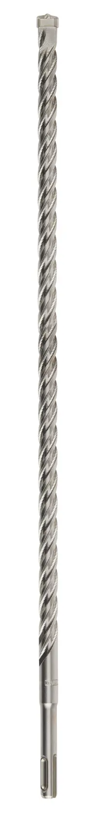 Broca larga DEWALT DT8939 con ranuras en espiral, mostrada verticalmente sobre fondo blanco.