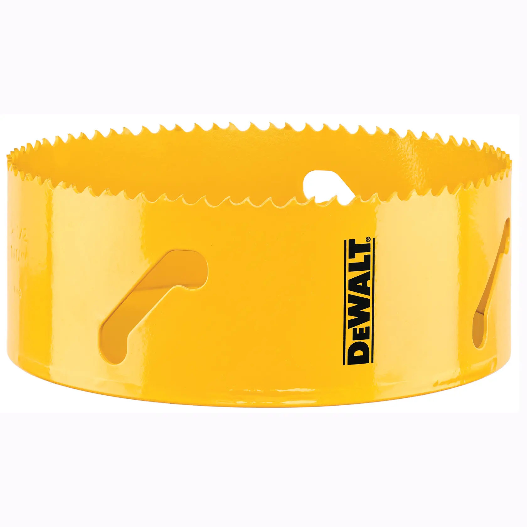 Serra copo amarela DEWALT, DT90345-QZ, DT90345, dentes afiados. Produto fotografia.