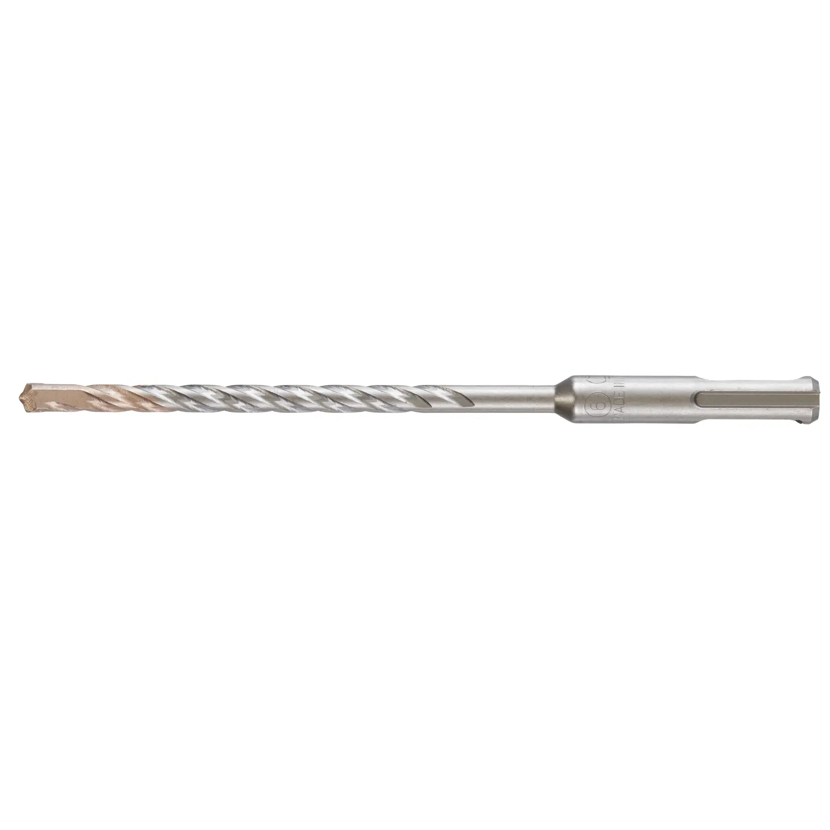 Broca para alvenaria DEWALT SDS-Plus, modelo DT9515, com canal espiral e ponta de carboneto, projetada para perfurar concreto, tijolo e pedra.