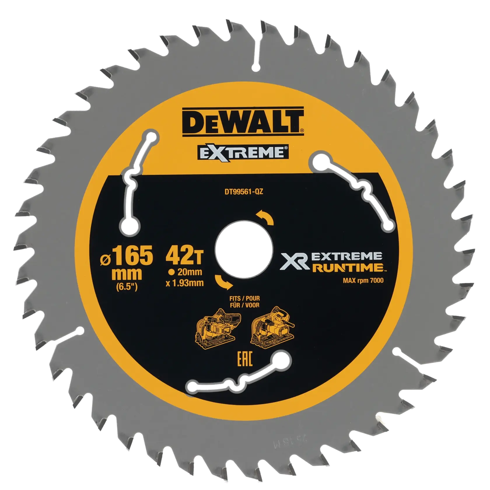 Logotipo da DEWALT em letras pretas e em negrito, centralizado em um fundo branco.