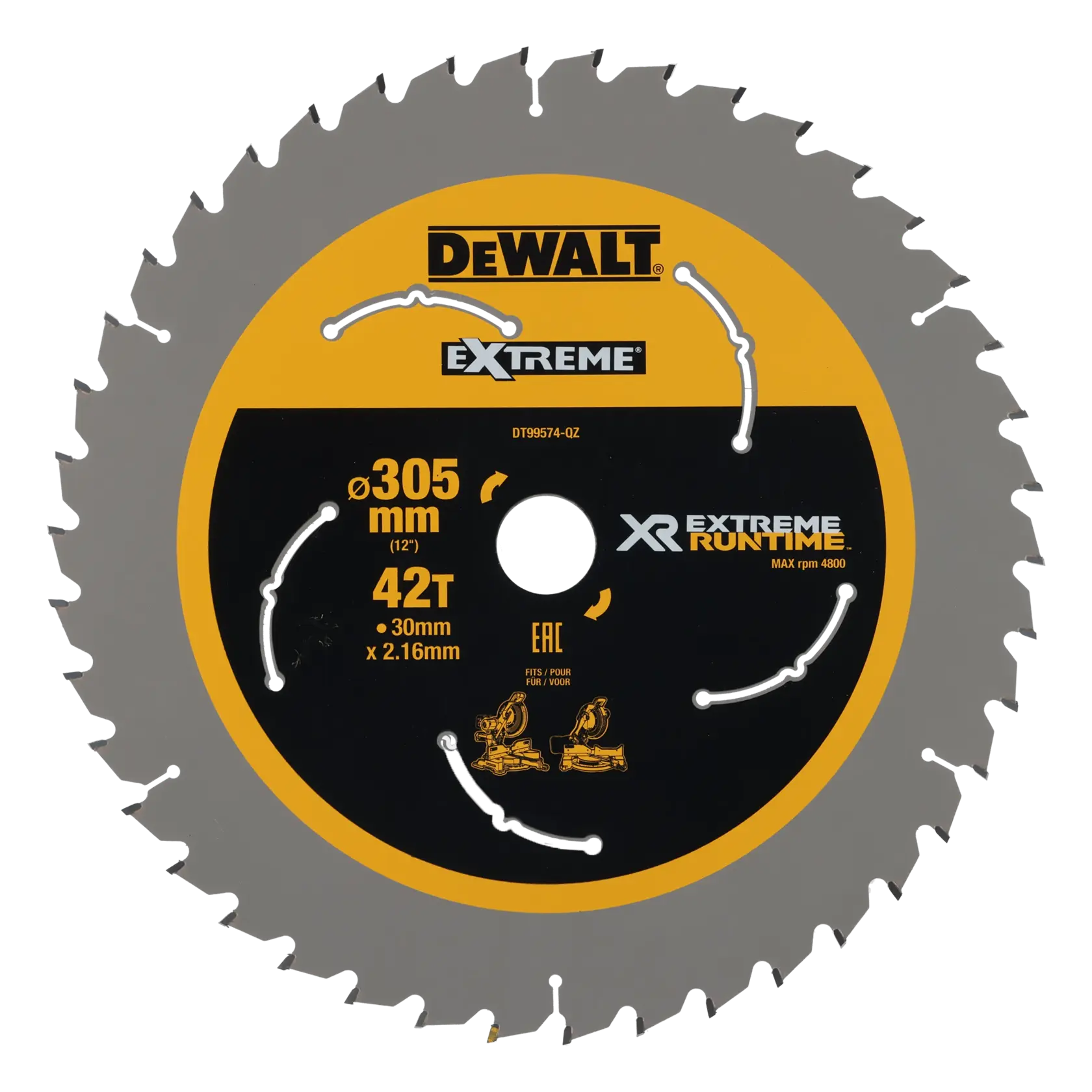 Logotipo da DEWALT em letras pretas e em negrito, centralizado em um fundo branco.