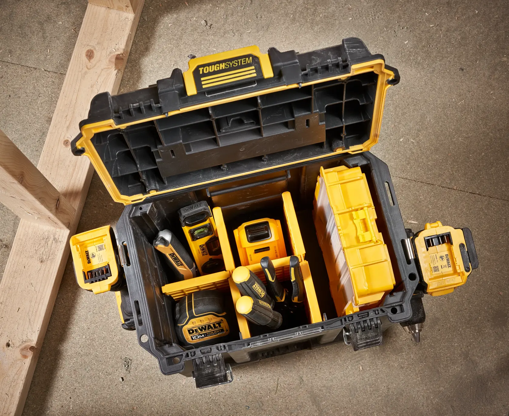 Caixa profunda para meio módulo DEWALT® TOUGHSYSTEM® 2.0