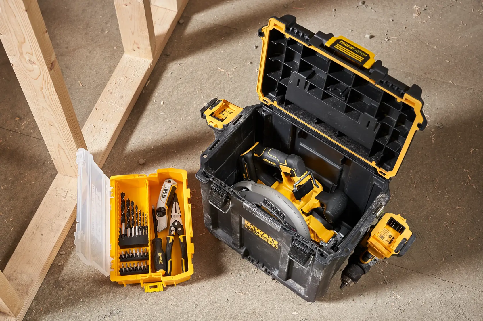 Caixa profunda para meio módulo DEWALT® TOUGHSYSTEM® 2.0