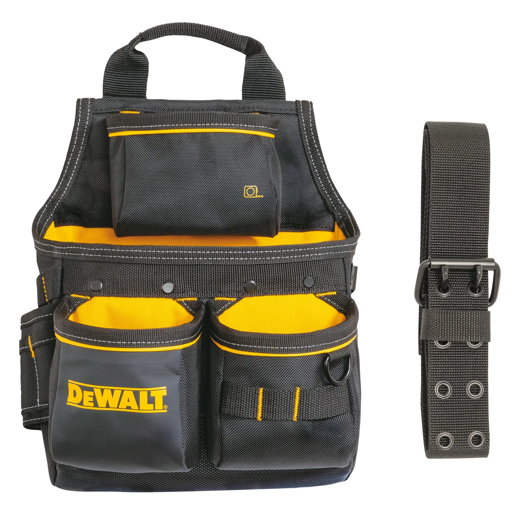 Logotipo da DEWALT em letras pretas e em negrito, centralizado em um fundo branco.