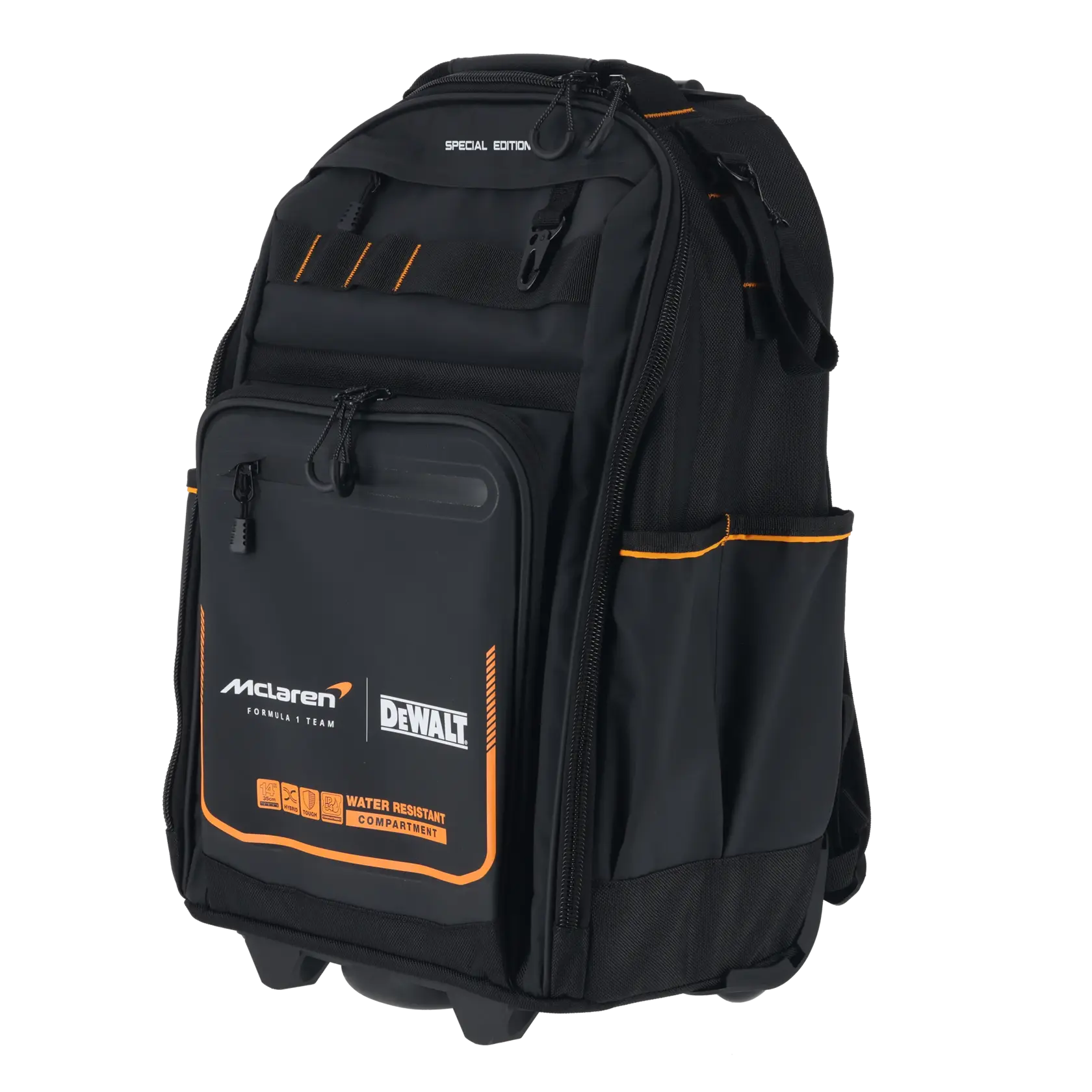 Mochila com rodas Dewalt edição McLaren